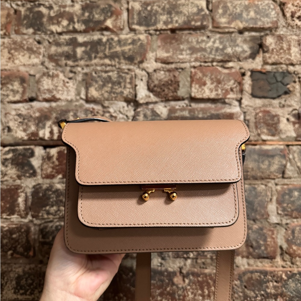 Marni Mini Trunk Textured Leather Excellent Condition